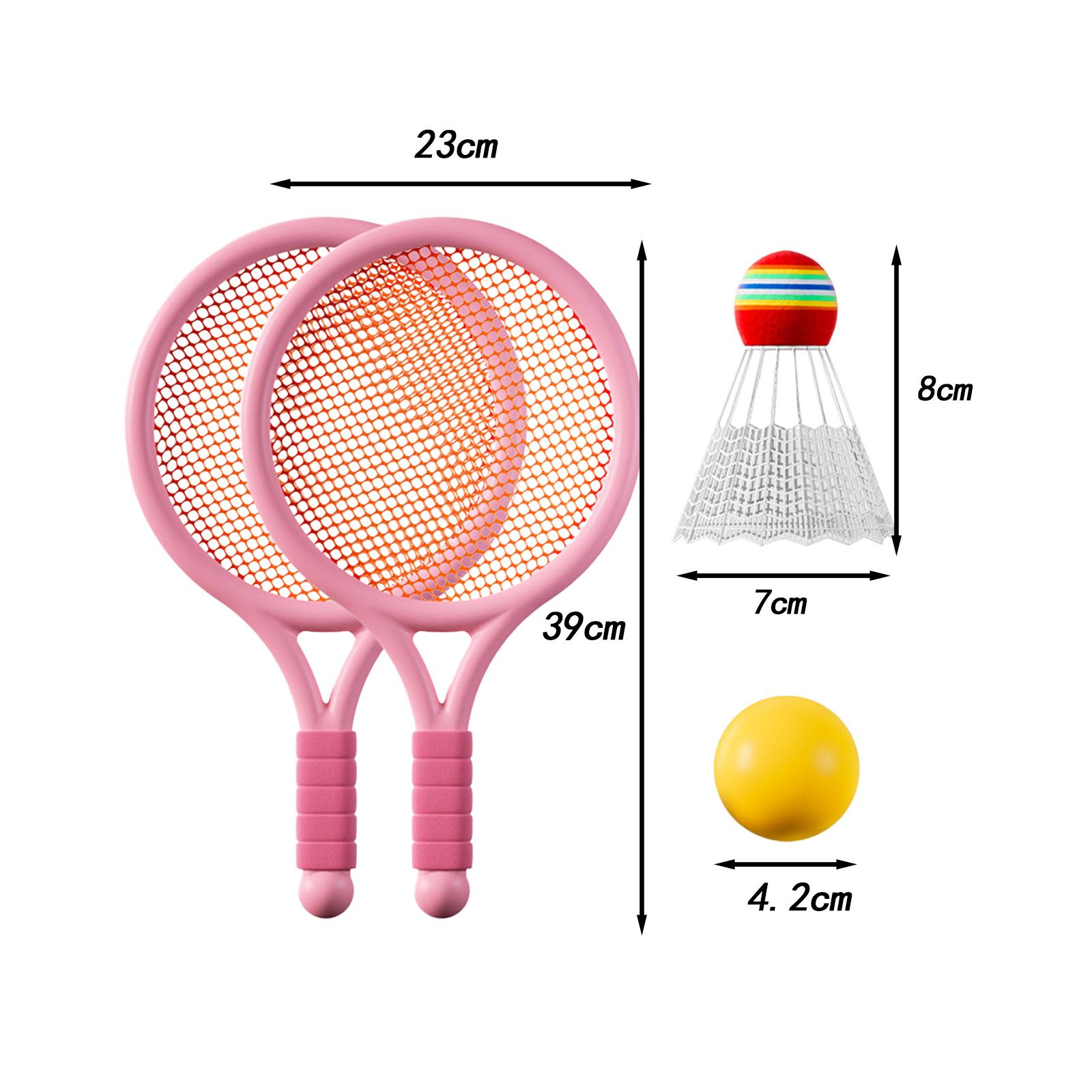 Badminton Fun Game - ชุดเทนนิสสำหรับเด็กพร้อมไม้เทนนิสและลูกขนไก่ - เกมกลางแจ้งแสนสนุกสำหรับเด็ก